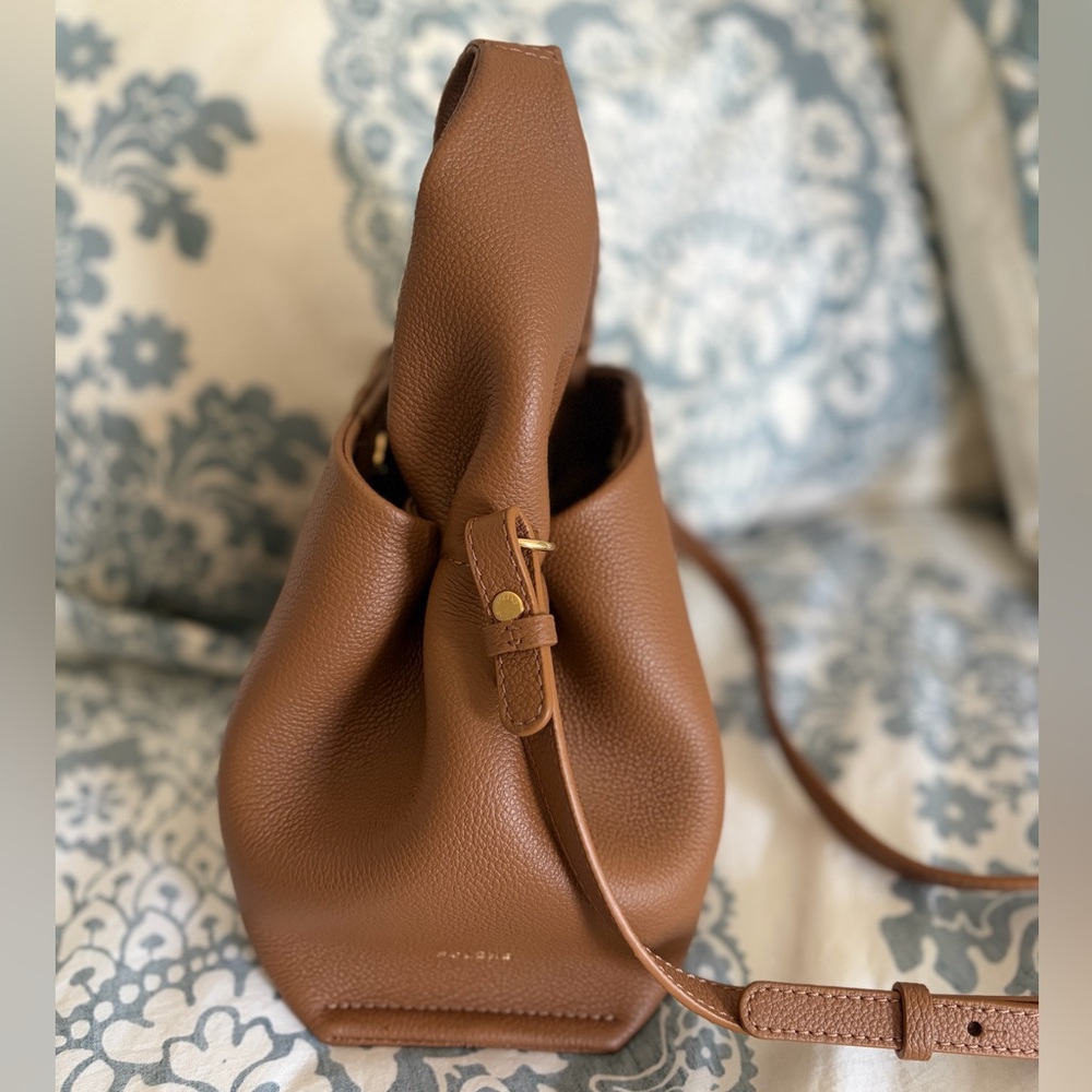 Polene Numero Neuf Mini Textured Camel - Picture 3 of 15